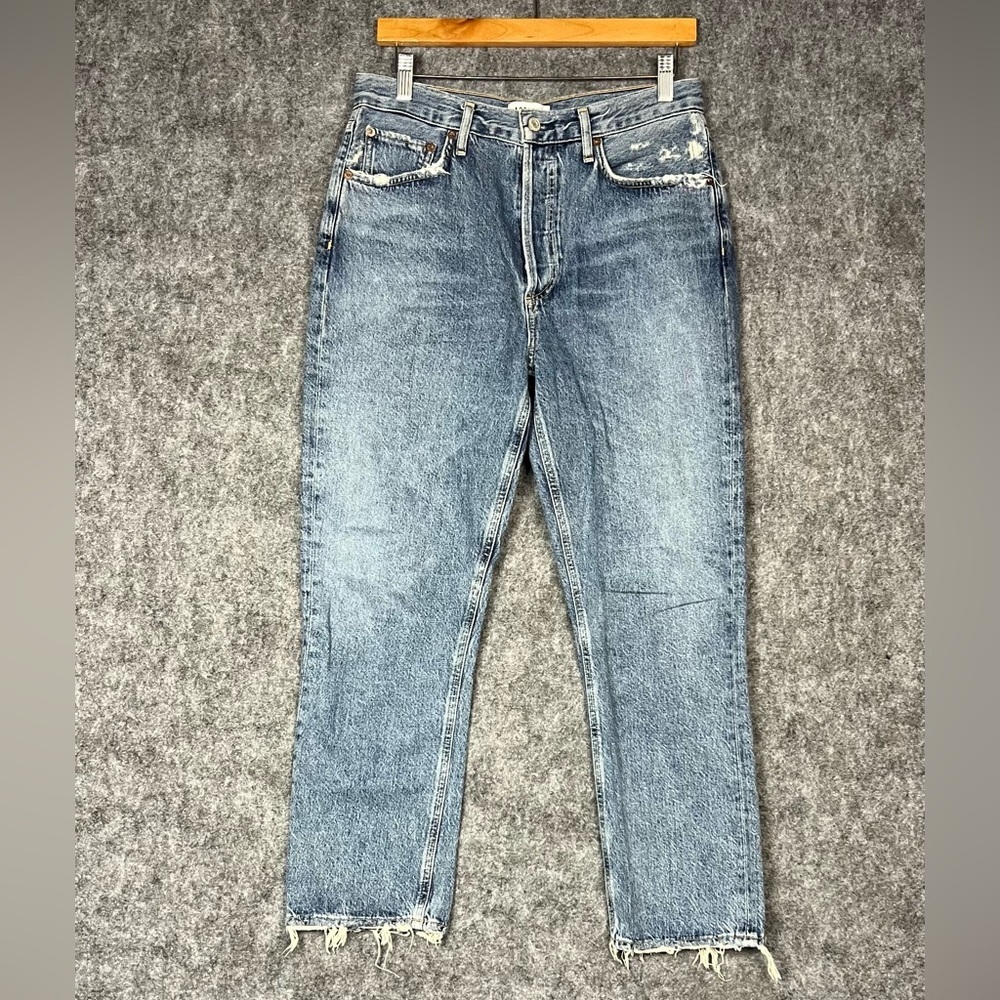Agolde Light Blue Straight Jeans Size 28